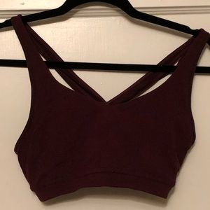 Athleta Marroon Sports Bra